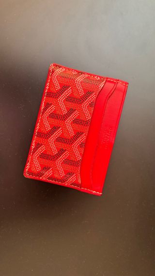 Portacarte Goyard rosso — originale, come nuovo