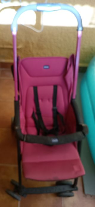 Silla de paseo bebé rosa