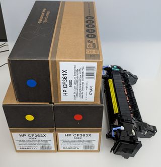 Kit tóners HP 508X series y fusor B5L36A.