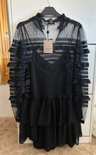 Vestido negro Twinset Talla M-L