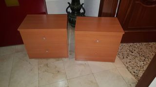 Mesitas de noche de madera (2 unidades)
