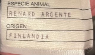 Abrigo piel zorro Saga Fox Renard Argenté