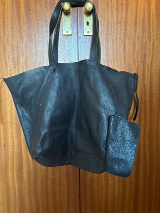 Bolso shopper reversible negro