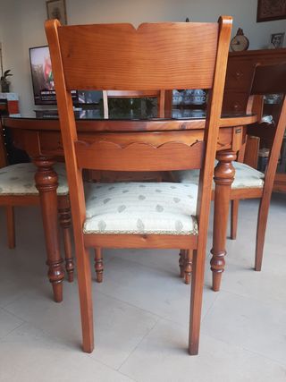 Sillas de comedor de pino (4 unidades)
