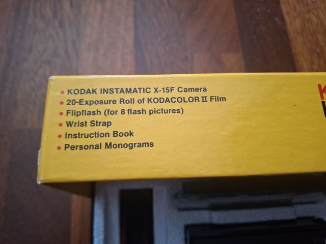 Cámara Kodak Instamatic X-15F Kit Completo