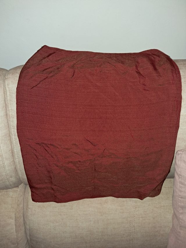 Falda mujer marrón/rojo