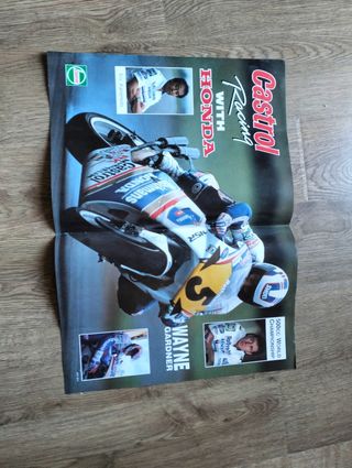 Póster Wayne Gardner Castrol Honda