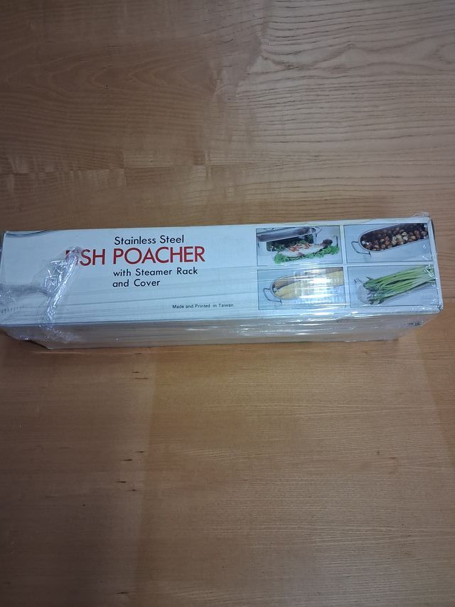 Escalfador de pescado metálico