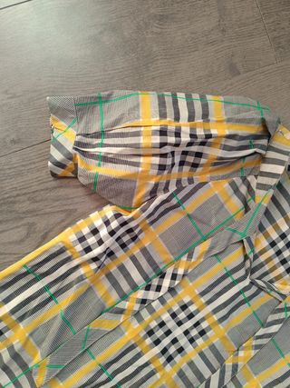 Camisa Mujer Roberto Verino Cuadros Amarillo