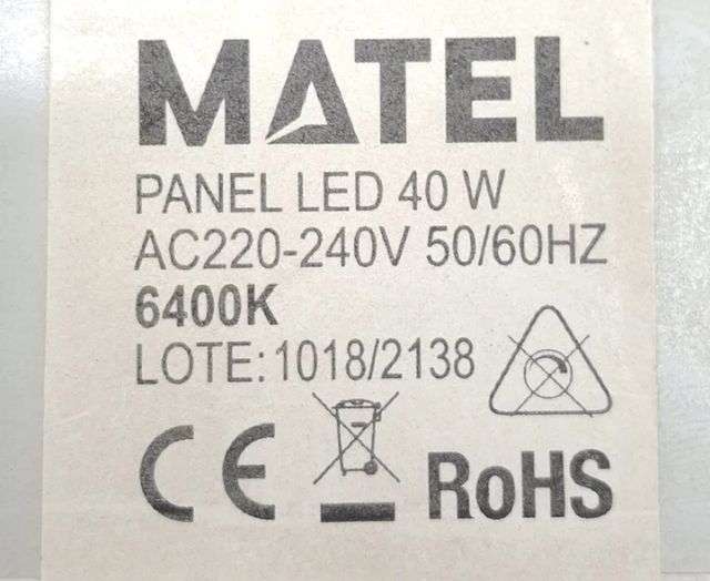 Paneles LED 60x60