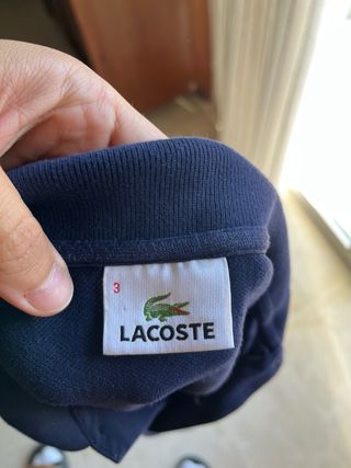 Polo Lacoste Azul Marino Talla S