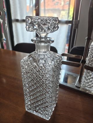 Porta decanter e bottiglie in vetro di Murano