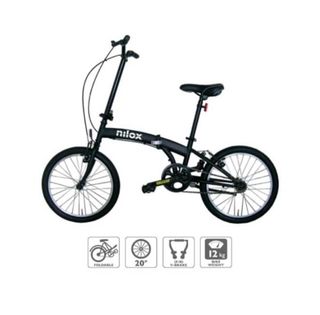 Bicicleta Plegable Nilox Negra (Sin Estrenar)