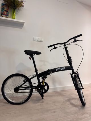 Bicicleta Plegable Nilox Negra (Sin Estrenar)