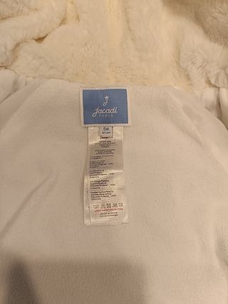 Mono saco bebé gris con capucha forrada de Jacardi