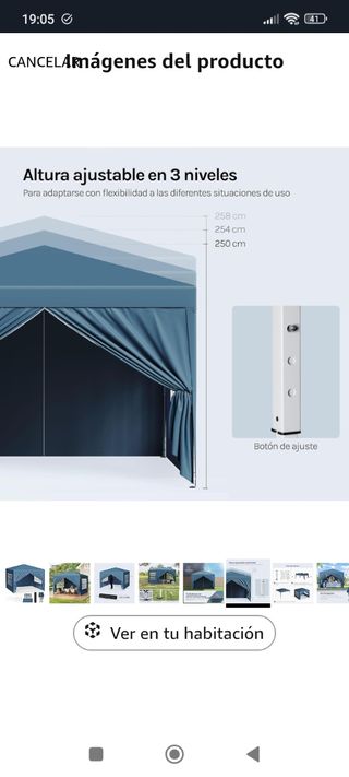 Gazebo da campeggio Azul