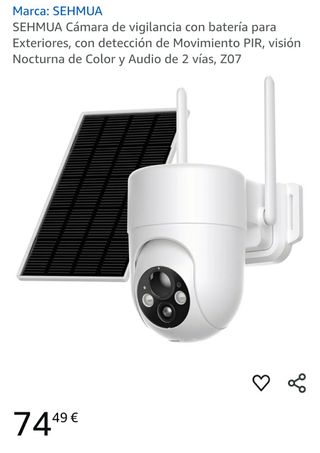 Cámara Vigilancia Bateria Solar Para Exterior