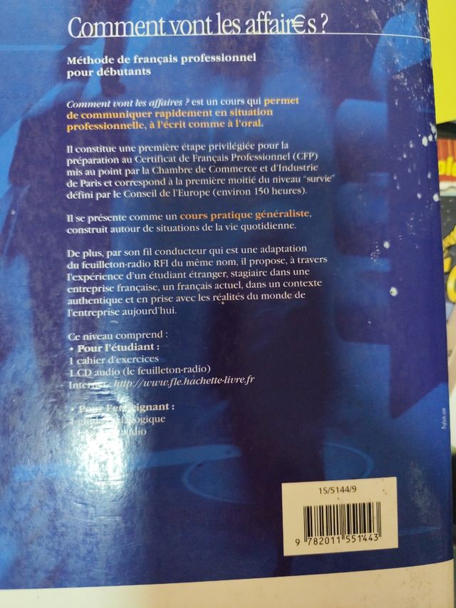 Comment vont les affaires? - Livre de l'élève: ...