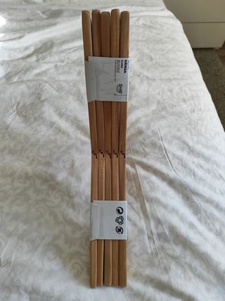 Perchas Infantiles de Madera Ikea (Pack de 5)