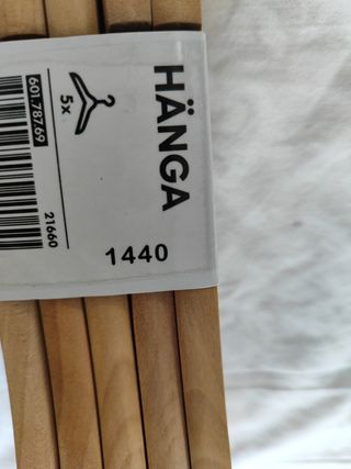 Perchas Infantiles de Madera Ikea (Pack de 5)