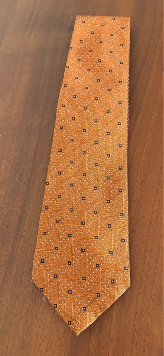 Cravatta Luciano Soprani Bronzato e blu