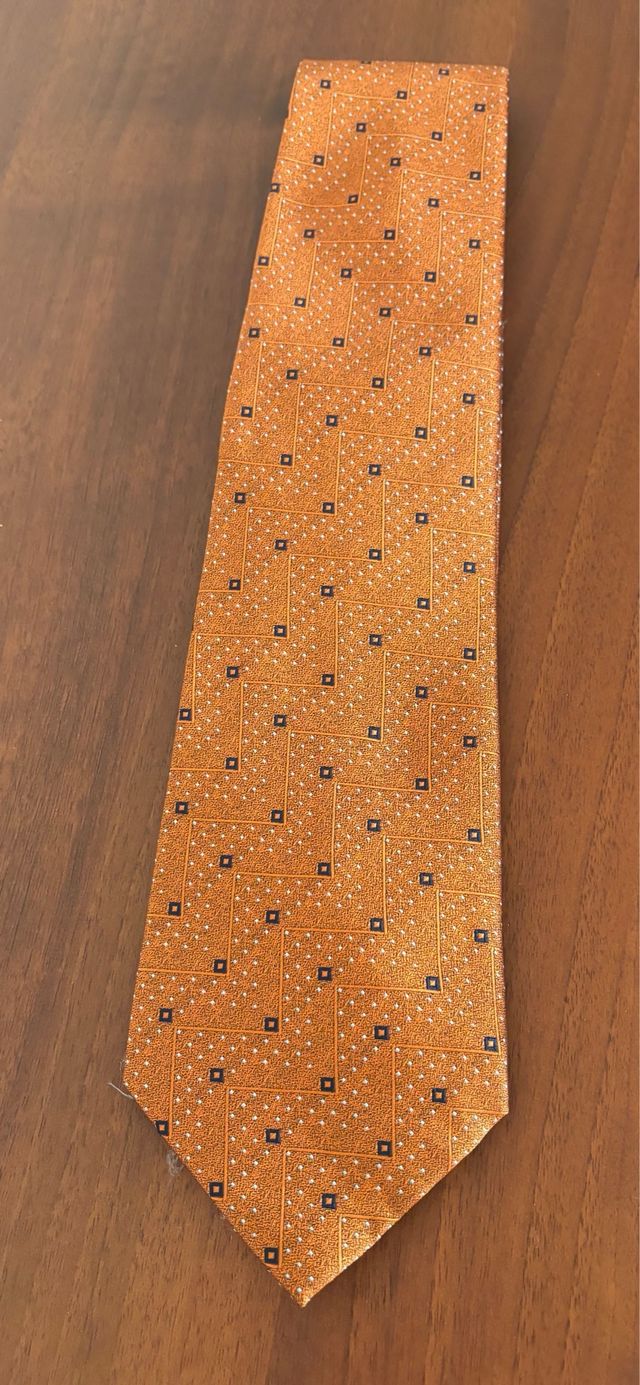 Cravatta Luciano Soprani Bronzato e blu