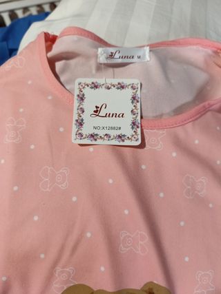 Camisón Luna Manga Corta Oso Relax