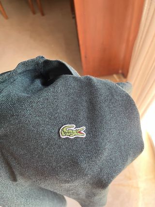 Polo Lacoste Verde Oscuro Talla S