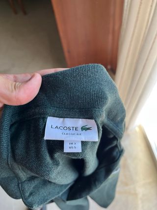 Polo Lacoste Verde Oscuro Talla S
