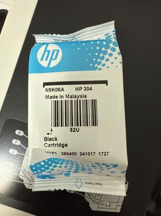 Cartucho Tinta HP 304 Negro N9K06A SOLO ENVÍOS