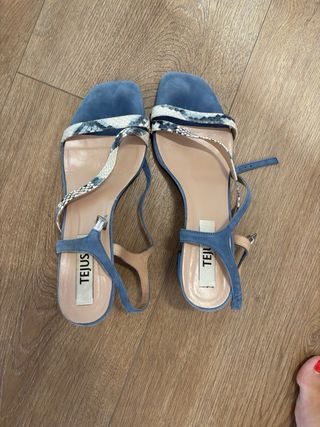 Sandalias Tejus Azul Multicolor