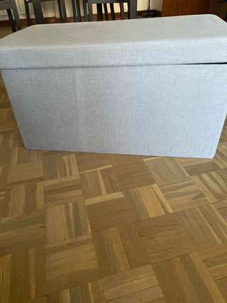 Baúl de tela gris