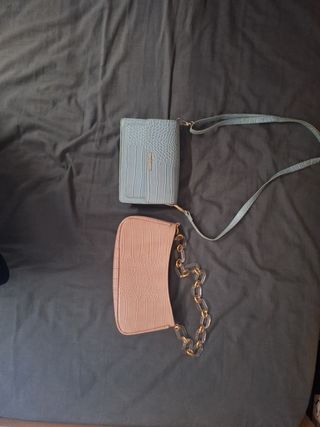 Bolsos Mujer Azul y Rosa
