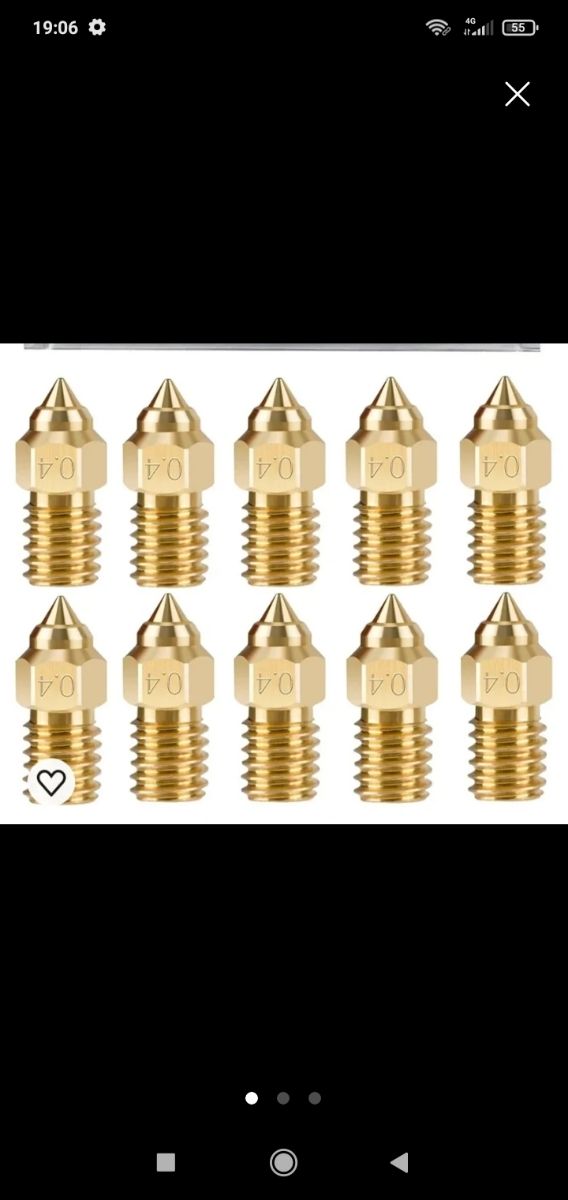 Boquillas 3D 0.4mm Latón