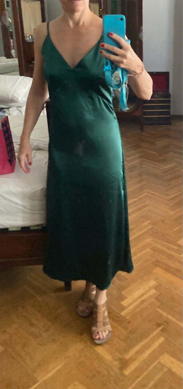 Vestido Lencero Mattui Collection Verde