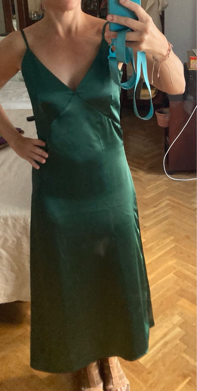 Vestido Lencero Mattui Collection Verde