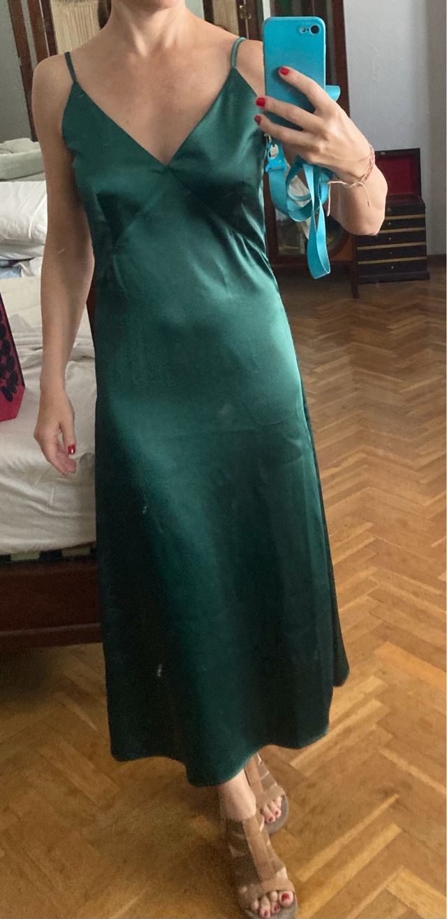 Vestido Lencero Mattui Collection Verde