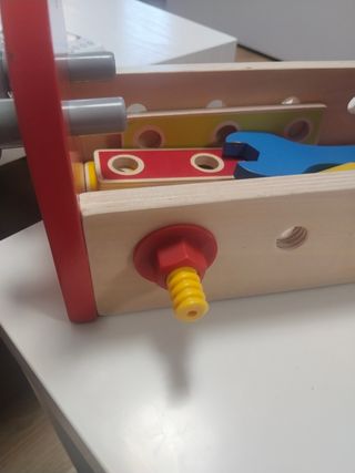 Lote 3 juguetes bebé: herramientas y perrito