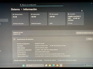 Portátil intel i5 Windows 11