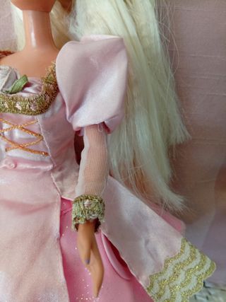 Vestido  para Barbie Rapunzel Rosa Princesa
