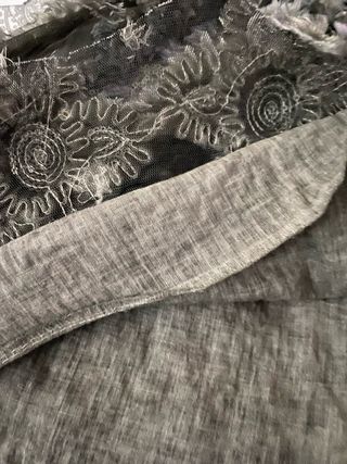 Falda fiesta niña gris oscuro