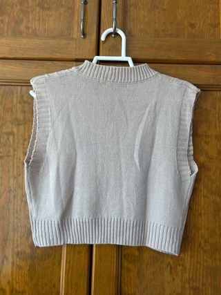 Chaleco de punto Shein beige
