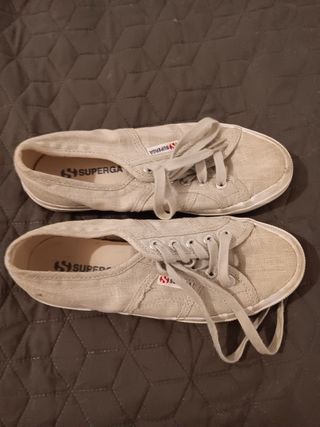 Bambas Superga color gris