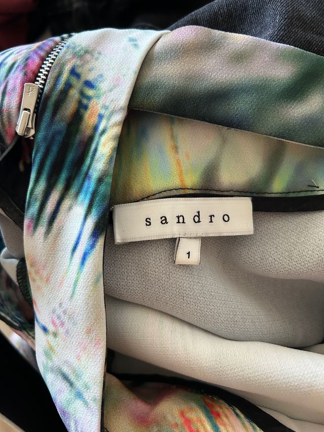 Vestido Verano Sandro Talla XS-S Multicolor