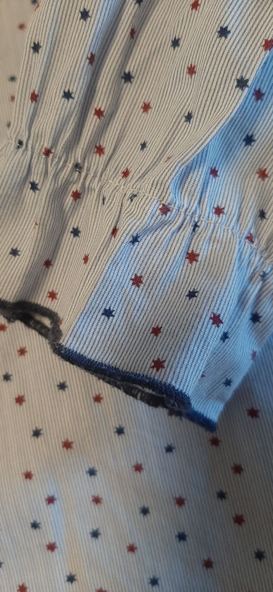 Vestido celeste niña con volantes