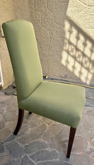 6 Sillas Comedor Tapizadas Verde