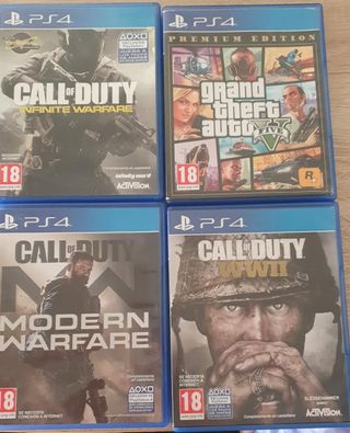 Juegos PS4: Call of Duty/GTA V