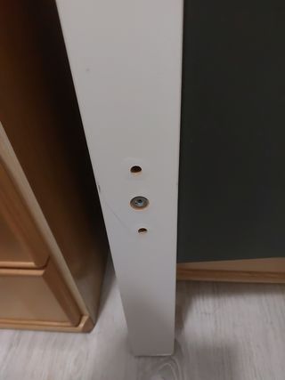 Cabecero Cama 90 cm Madera Blanco y gris 