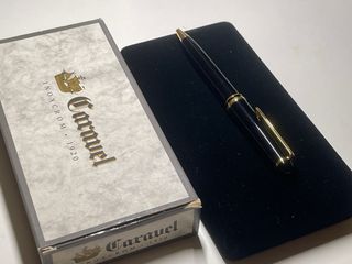 Bolígrafo Inoxcrom Caravell II Negro y Dorado