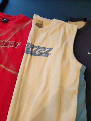 Lote 3 Camisetas sin Mangas Chico Talla L